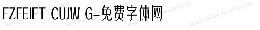 FZFEIFT CUJW G字体转换